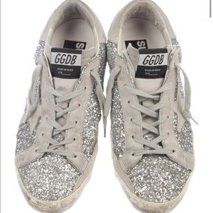 Golden Goose Low Top Silver Sparkle